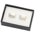 2 Tone Rectangle Gold/Silver Metal Cuff Links
